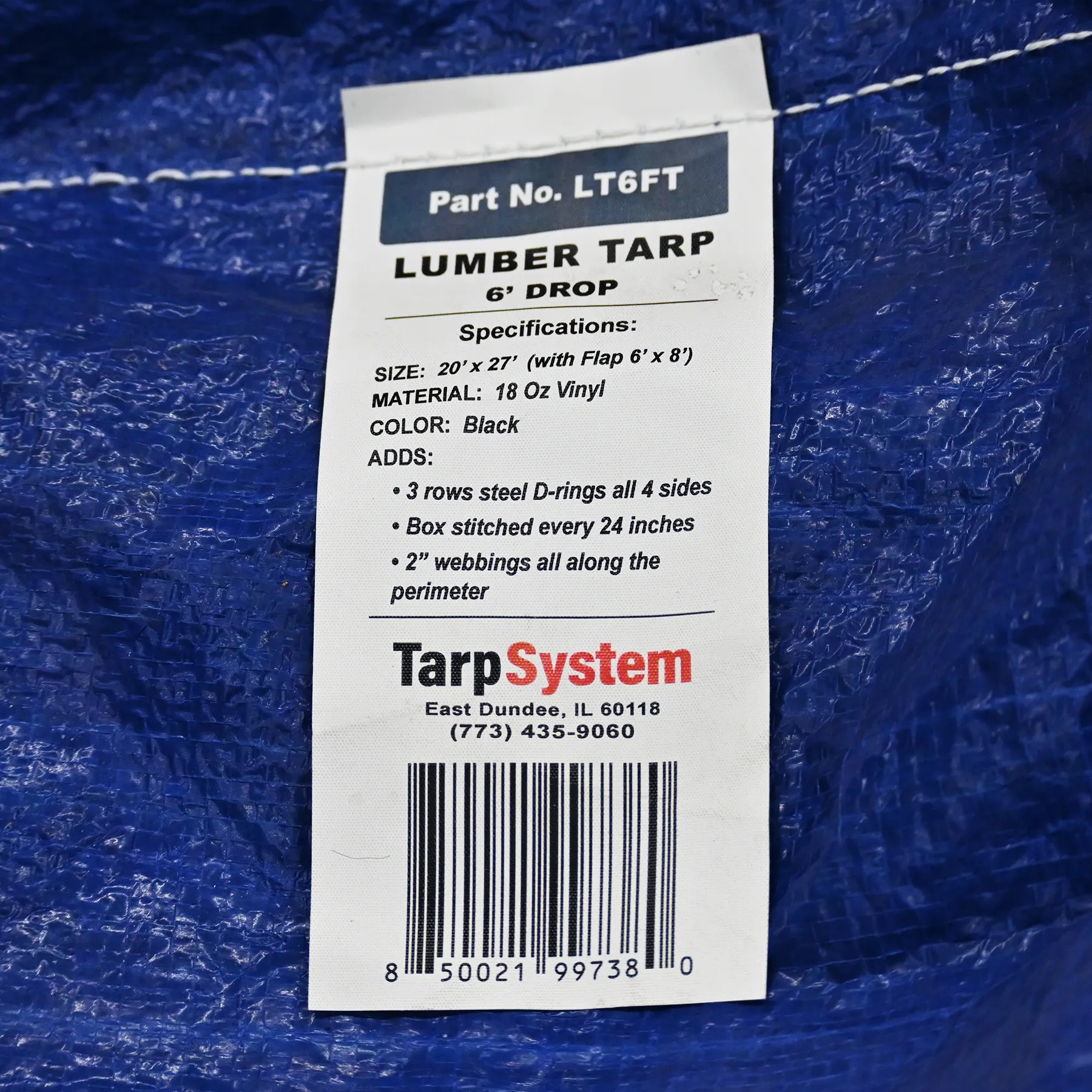 -20% OFF❗️  Lumber Tarp (6' drop) 20' x 27' with Flap