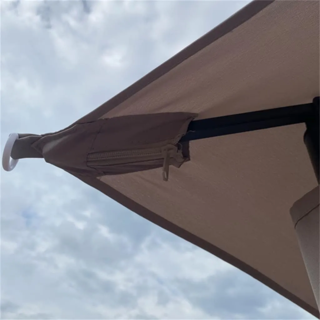 10' X 12' Patio Gazebo Canopy Shelter, Outdoor Solid Steel Frame Gazebo with Vented Roof, Zippered Mesh Sidewalls