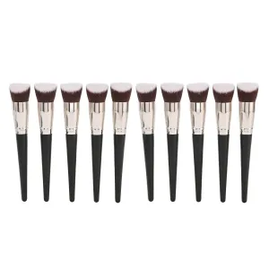 10pcs Concealer Brush Set | Soft Synthetic Fiber for Smooth Foundation/Contouring/Spot Cover | Ergonomic Makeup Brush for Eyes & Nose | Skilled Cosmetic Tool Kit