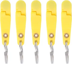 10Pcs Heavy Tension Snap Release Clips Fishing Trolling Padded Release Clips with Key for Planer Board Kite