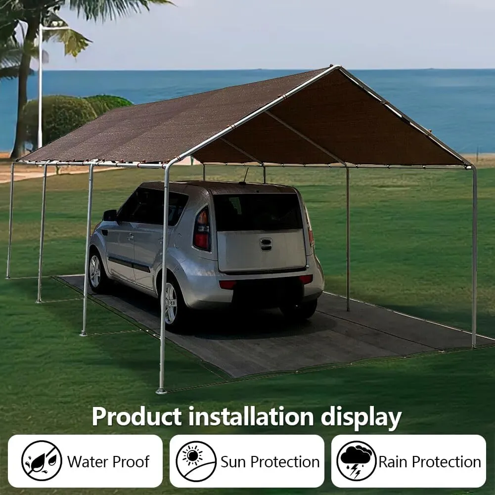 12x30 Feet Tarp, 16 Mil Heavy Duty Tarp, UV Resistant, Tear Resistant, Outdoor Tarps Cover with Reinforced Edge Grommets for Roofs, Patios, Camping, Trucks, Yachts