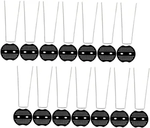 15 Sets U Shaped Ground Nails with Gaskets for Gardening and Camping Durable Pegs for Tents Tarps and Outdoor Use Strong Stakes for Landscape and Patio Projects