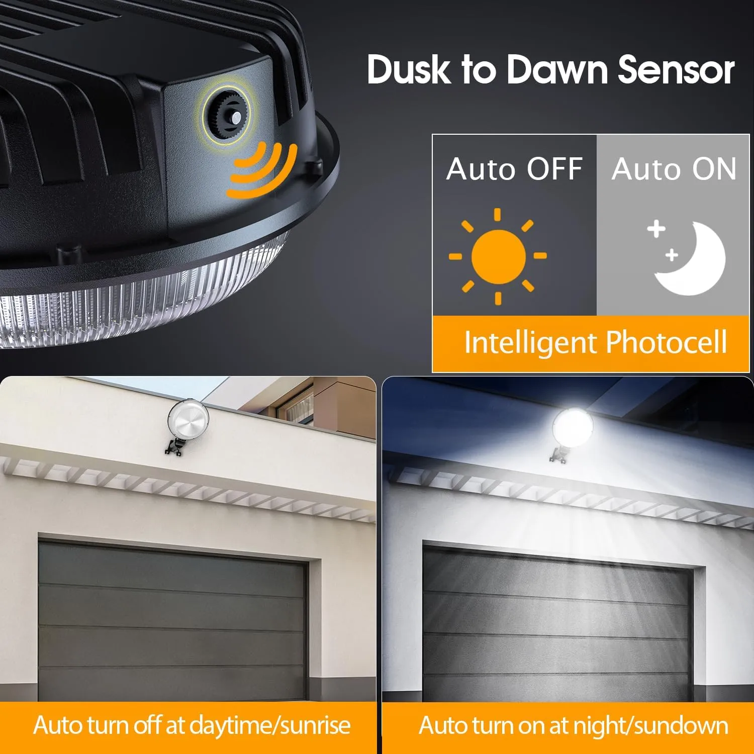 150W 4 Pack LED Barn Light, 20000LM Dusk to Dawn Outdoor Lighting with 150° Adjustable Photocell, 6500K Daylight Yard Lights, IP66 Waterproof Area Street Light for Farmhouse Barns Warehouse