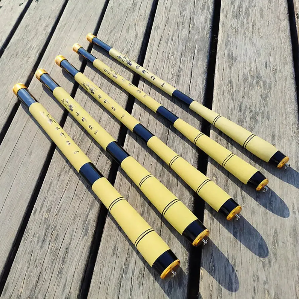 1.5m - 6.3m 28MH Portable Mini Telescopic Fishing Rod Ergonomic Design Carbon Fiber Fishing Pole