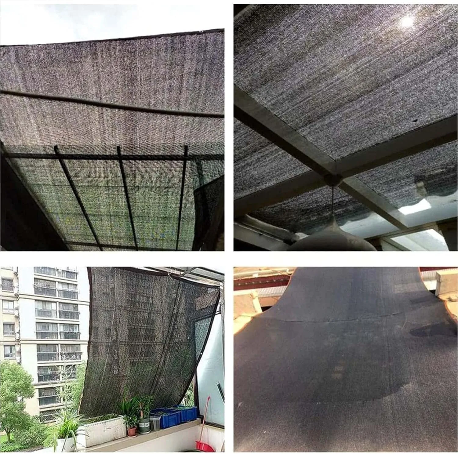 16x30ft Shade Mesh Tarp 90% Sunblock Shade Cloth, UV Resistant Mesh Net, Taped Edge with Grommets Sun Block Fabric, Sunblock Shade Cloth Cover for Greenhouse, Parking, Garden Yard