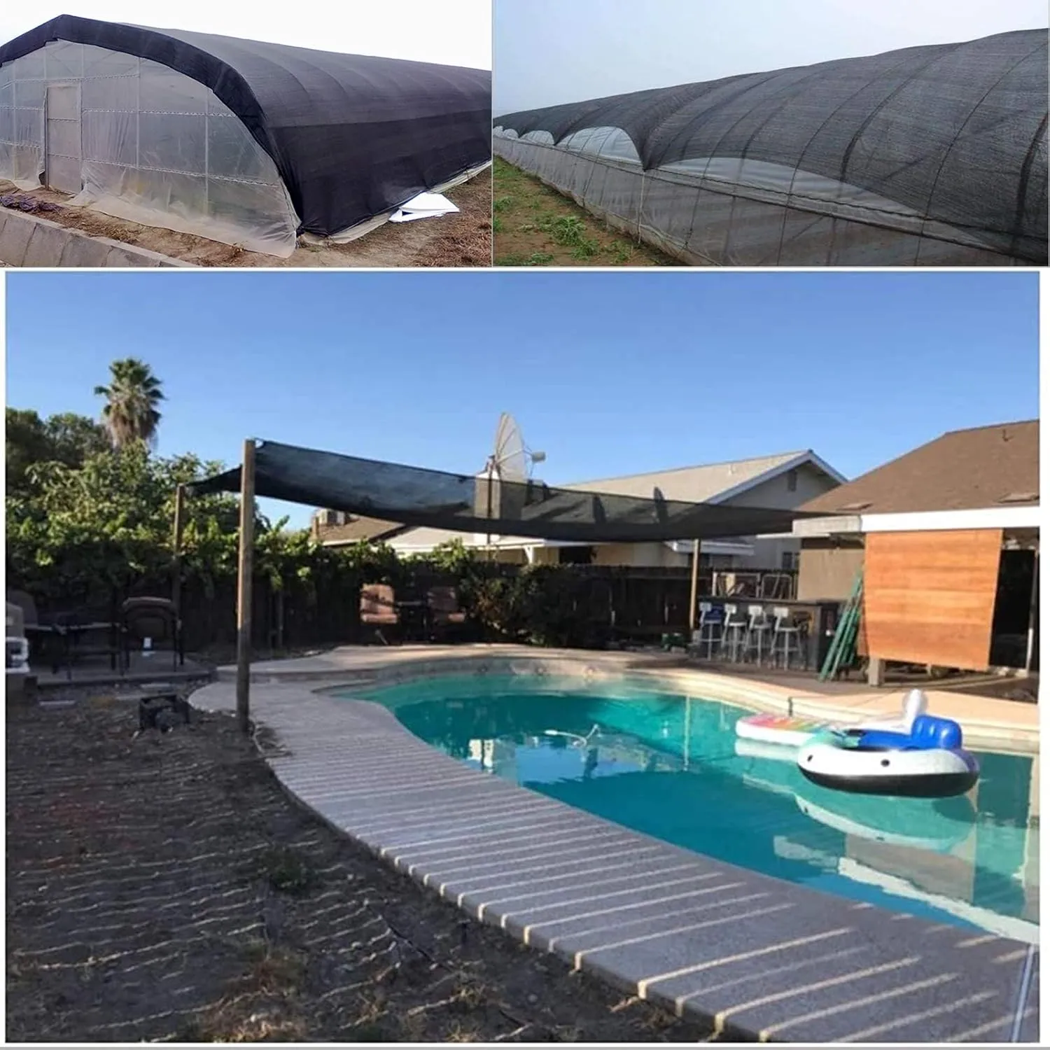 16x30ft Shade Mesh Tarp 90% Sunblock Shade Cloth, UV Resistant Mesh Net, Taped Edge with Grommets Sun Block Fabric, Sunblock Shade Cloth Cover for Greenhouse, Parking, Garden Yard