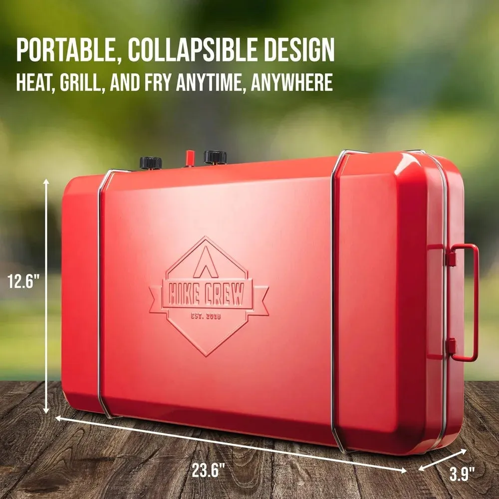 2-in-1 Gas Camping Stove