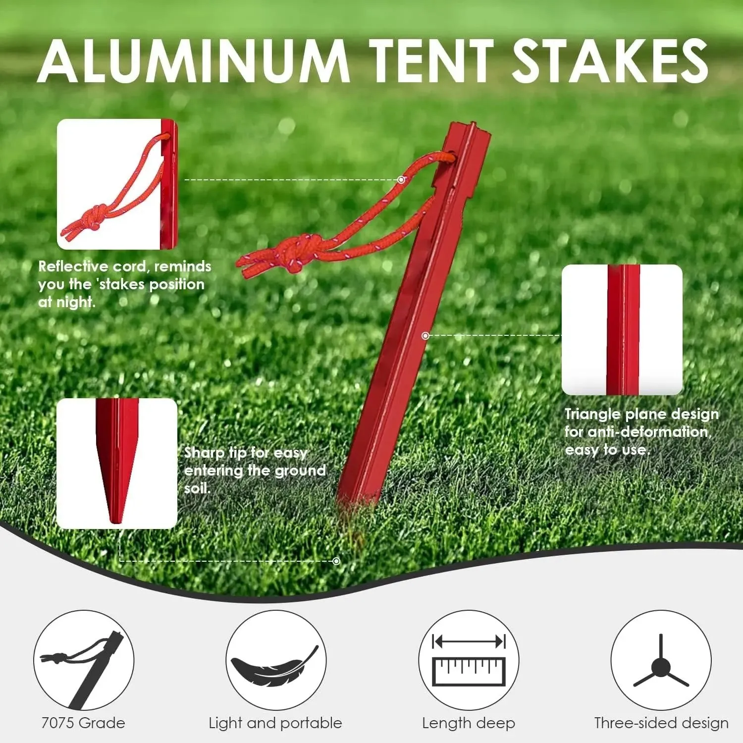 2Pcs Telescoping Tarp Poles Adjustable Aluminum Rods 2.8m Camping Awning Pole Adjustable Canopy Support Pole Tent Canopy Tarp