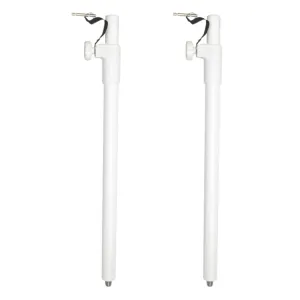 2x Ultimax MSA 220 WH Telescopic Speaker Pole with M20 Thread, White