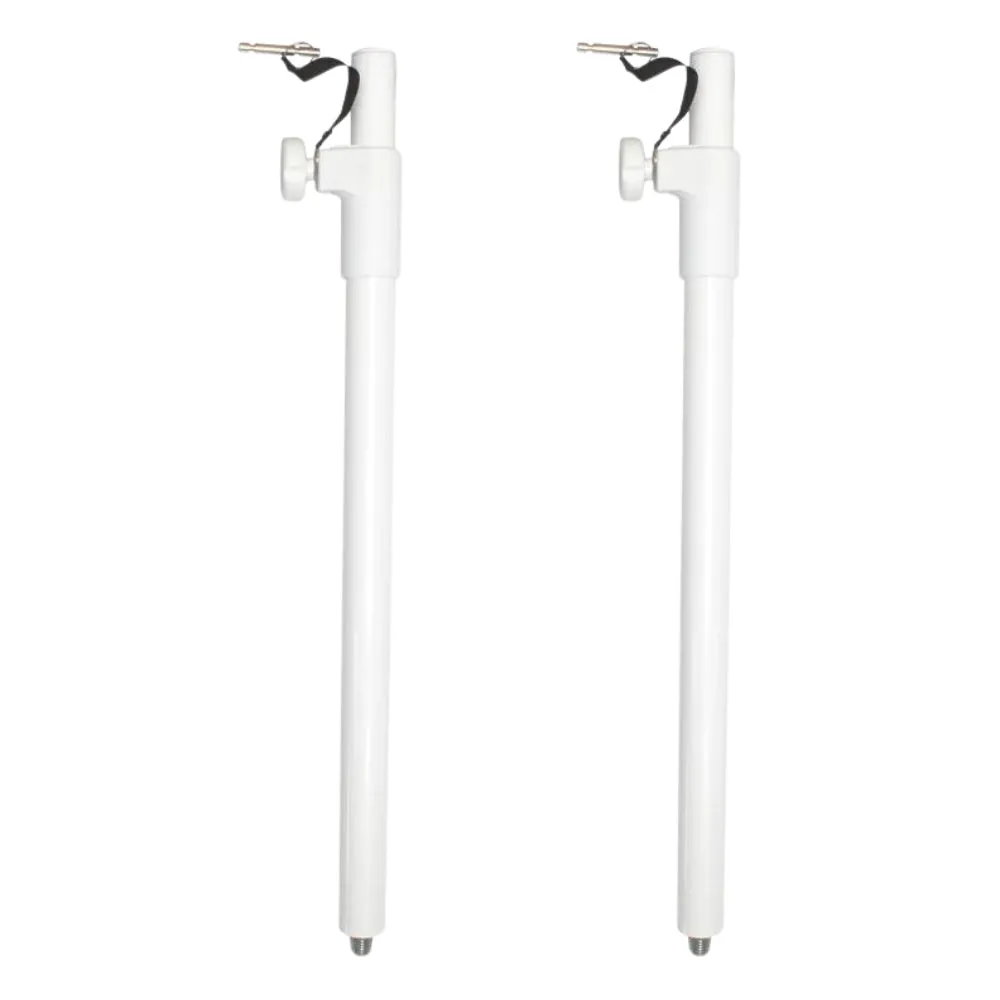 2x Ultimax MSA 220 WH Telescopic Speaker Pole with M20 Thread, White
