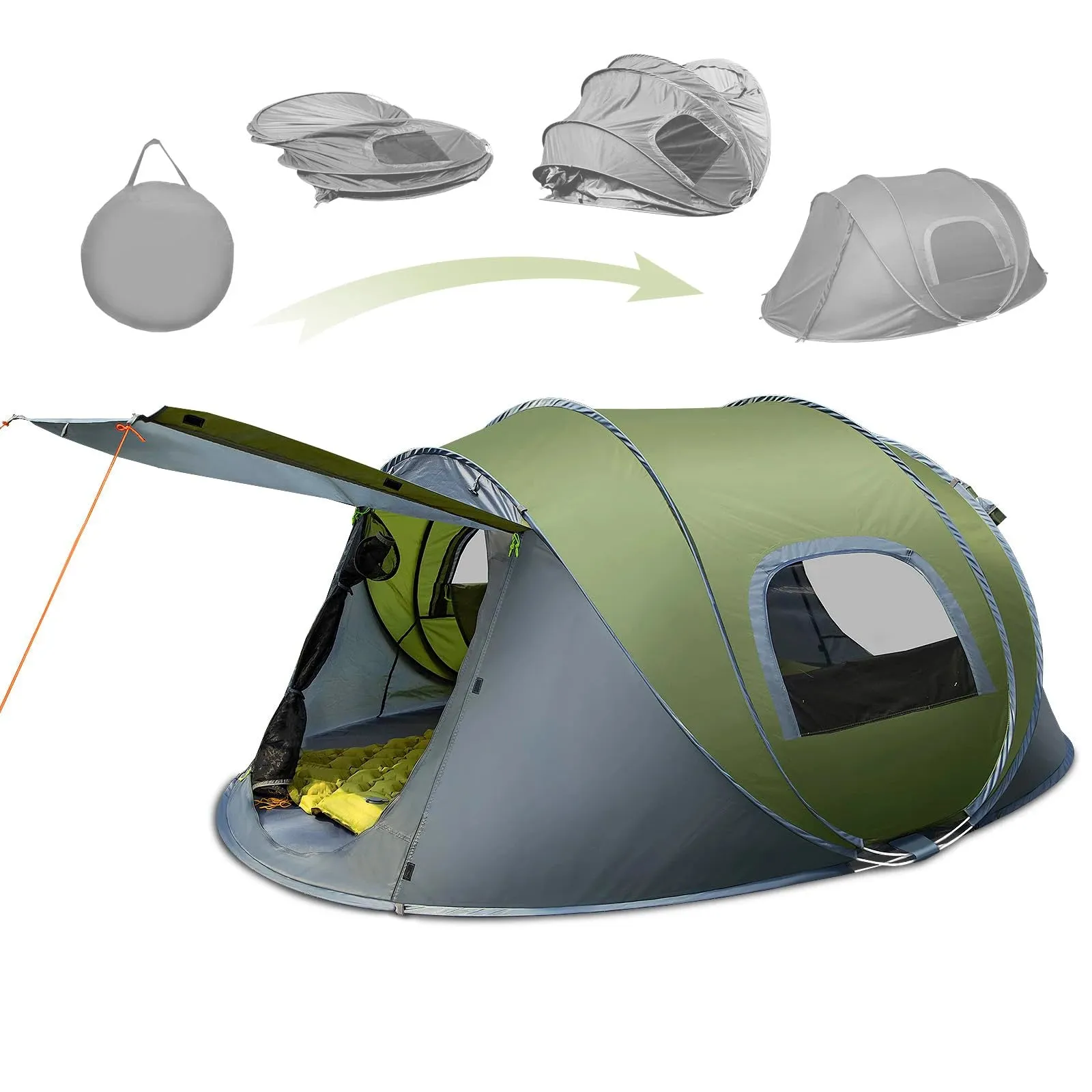 3-4 People Automatic Pop Up Tent