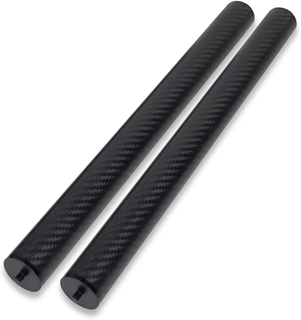 31mm 3K Carbon Fiber Extension Pole Set for Mirrorless, DSLR and Camera Stabilizers, Works with most iPhone GoPro or DSLR Gimbals with 0.25 in Standard Thread Male Female Interlocking Ends