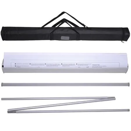 33" Roll Up Retractable Banner Stand Economy