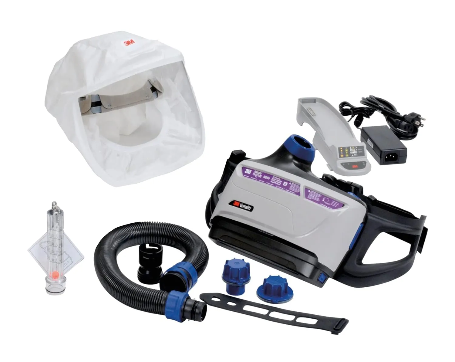 3M PAPR Respirator, Versaflo Powered Air Purifying Respirator Kit, TR-600-HKL, Healthcare, Large Headcover, Easy to Use and Easy to Maintain, All-in-One Respiratory Protection, High Capacity Battery
