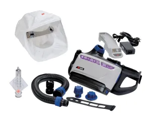 3M PAPR Respirator, Versaflo Powered Air Purifying Respirator Kit, TR-600-HKL, Healthcare, Large Headcover, Easy to Use and Easy to Maintain, All-in-One Respiratory Protection, High Capacity Battery