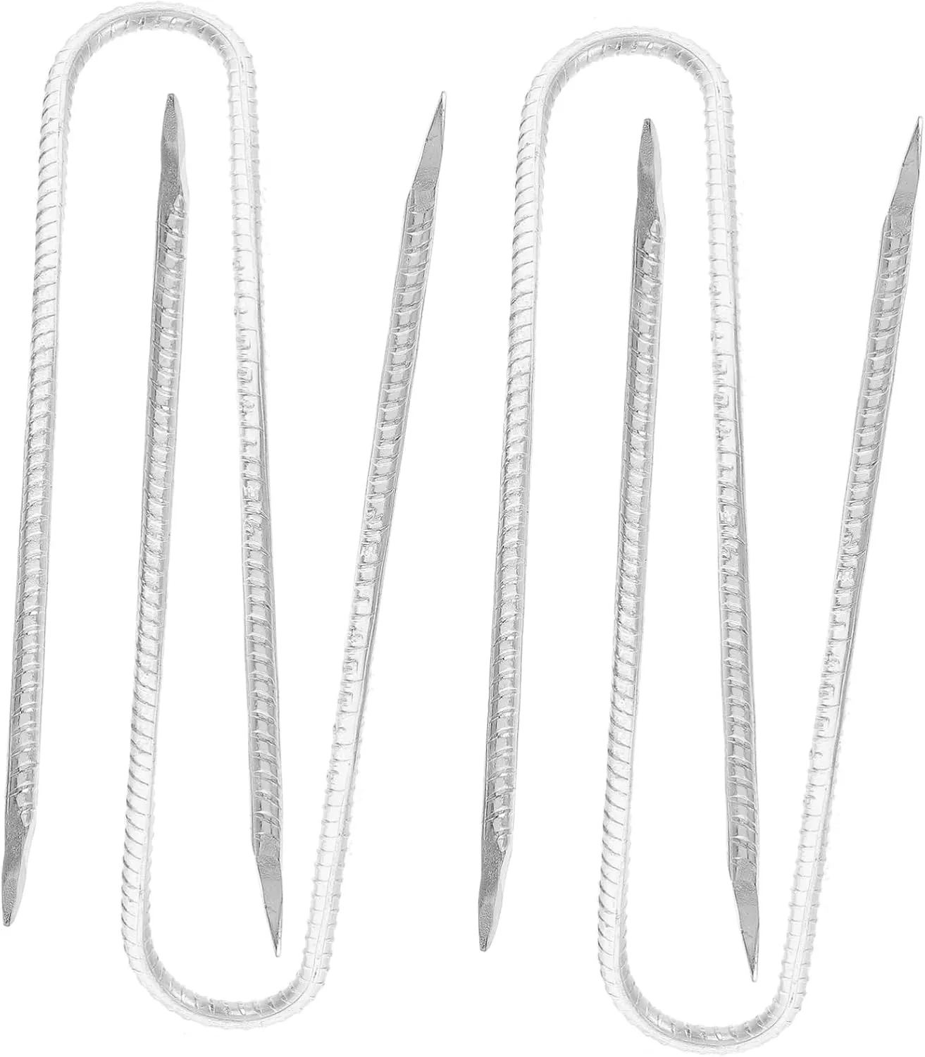 4Pcs Heavy Duty Garden Stakes U Shaped Ground Anchors for Tents Tarps and Landscape Projects Weather Resistant Finish for Outdoor Use