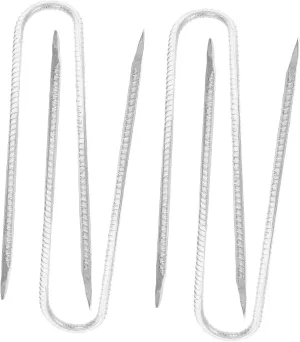 4Pcs Heavy Duty Garden Stakes U Shaped Ground Anchors for Tents Tarps and Landscape Projects Weather Resistant Finish for Outdoor Use