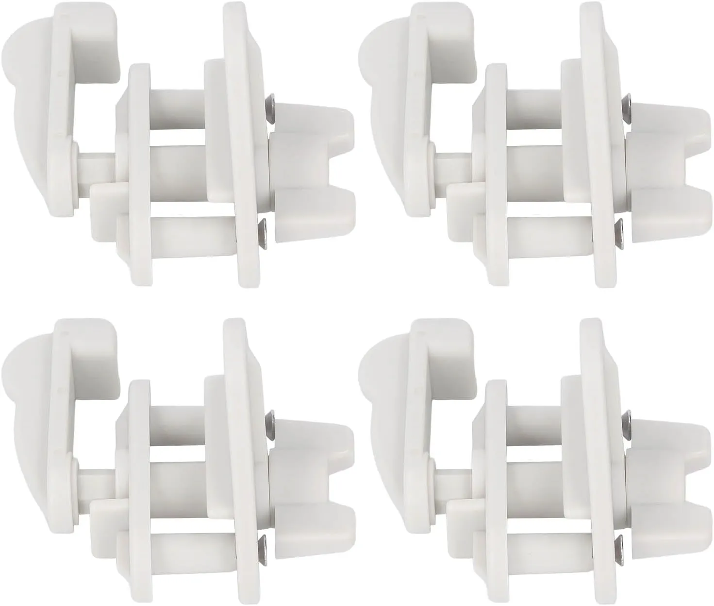 4PCS Pontoon Boat Gate ABS Pontoon Boat Gate Kit Pontoon Boat Gate Kit ABS Safety Door Gate with Screws for Pontoon Boats Yachts RV Door Replacement