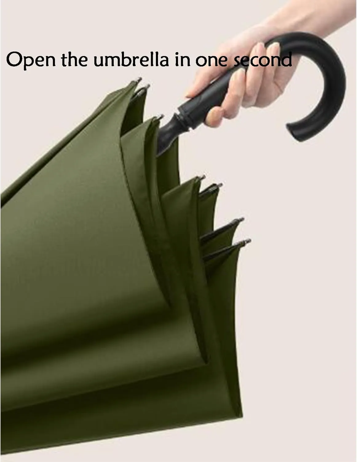 55 Inch J Handle Golf Umbrella,8 Ribs Classic Simplicity Double Canopy Windproof Large Auto Open Rain Stick Umbrellas,Blue(Yellow)