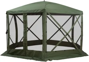 6-8 Person Quick-Setup Foldable Camping Tent - Durable 250D Polyester, Fiberglass Frame, Easy Transport with Carrying Case​
