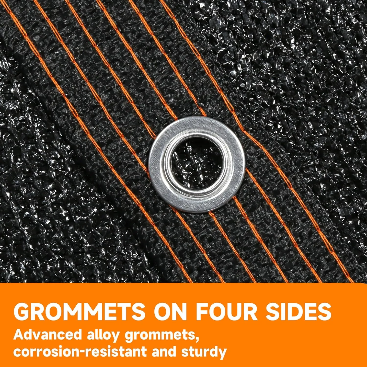 90% Shading Rate 16'x20' Black Shade Cloth,UV Resistant Durable Mesh Tarp with Grommets&Reinforced Edges, Shade Net Using for Plants Cover, Greenhouse, Dog Kennel, Patio, Chicken House