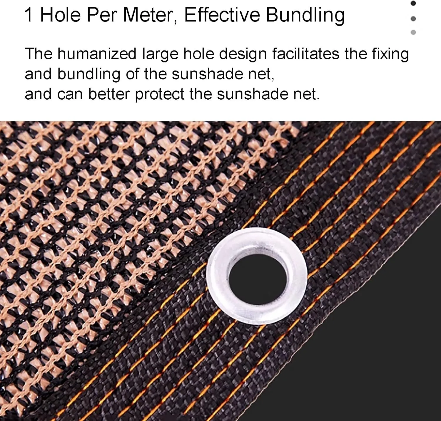 95% UV Block Sun Shade Net, Outdoor Mesh Tarp for Garden, Plants, Patio & Greenhouse - Easy to Install, Brown, 2x4m (7'x13') - Premium Sun Protection