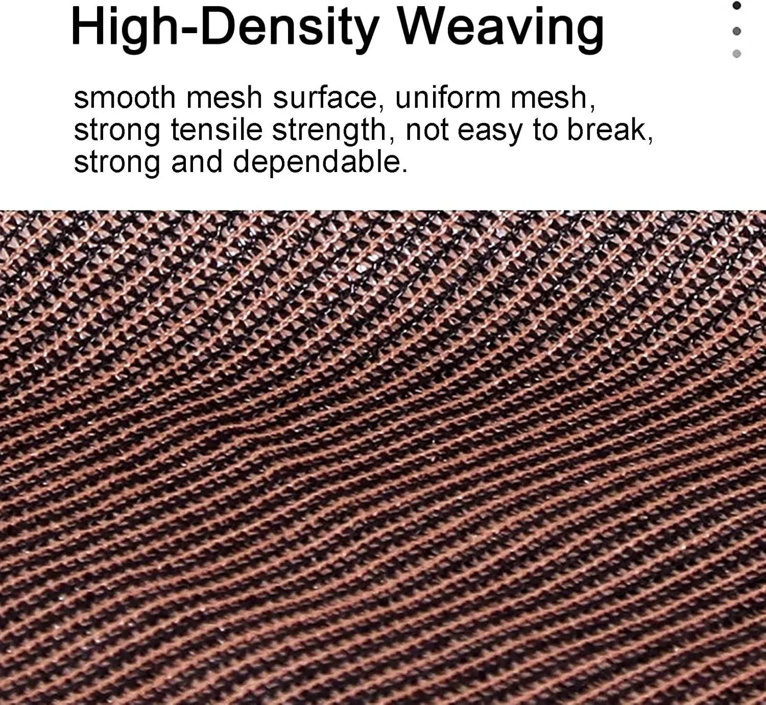 95% UV Block Sun Shade Net, Outdoor Mesh Tarp for Garden, Plants, Patio & Greenhouse - Easy to Install, Brown, 2x4m (7'x13') - Premium Sun Protection