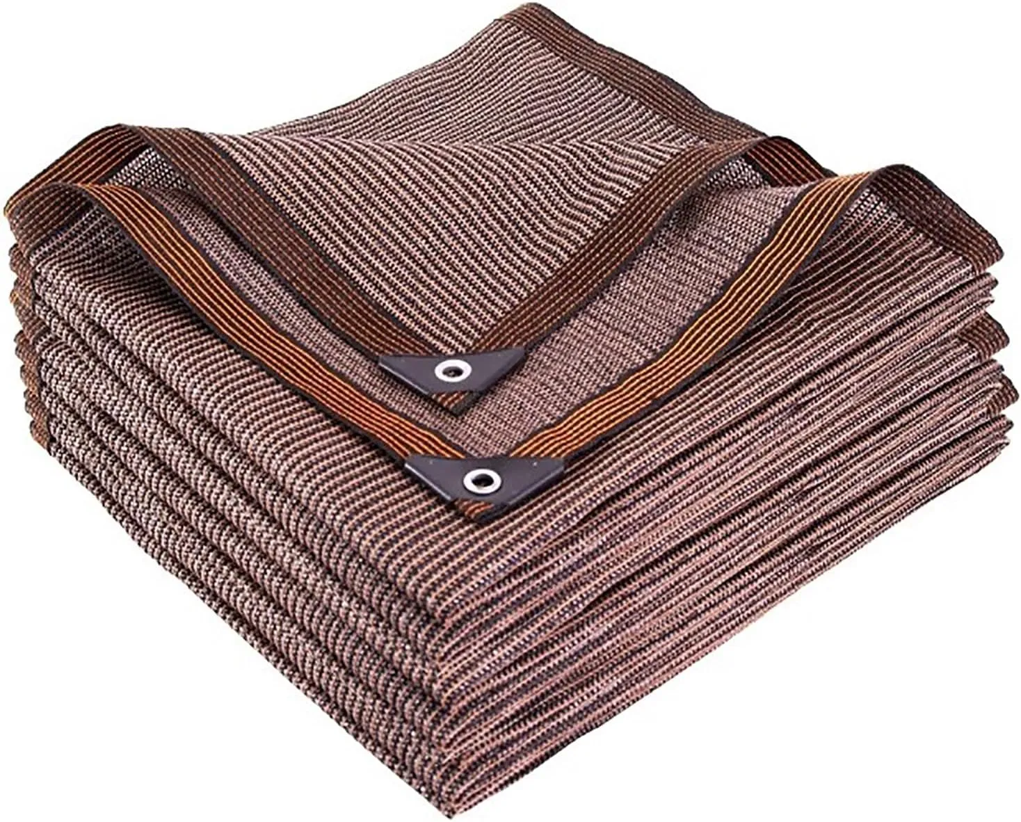 95% UV Block Sun Shade Net, Outdoor Mesh Tarp for Garden, Plants, Patio & Greenhouse - Easy to Install, Brown, 2x4m (7'x13') - Premium Sun Protection
