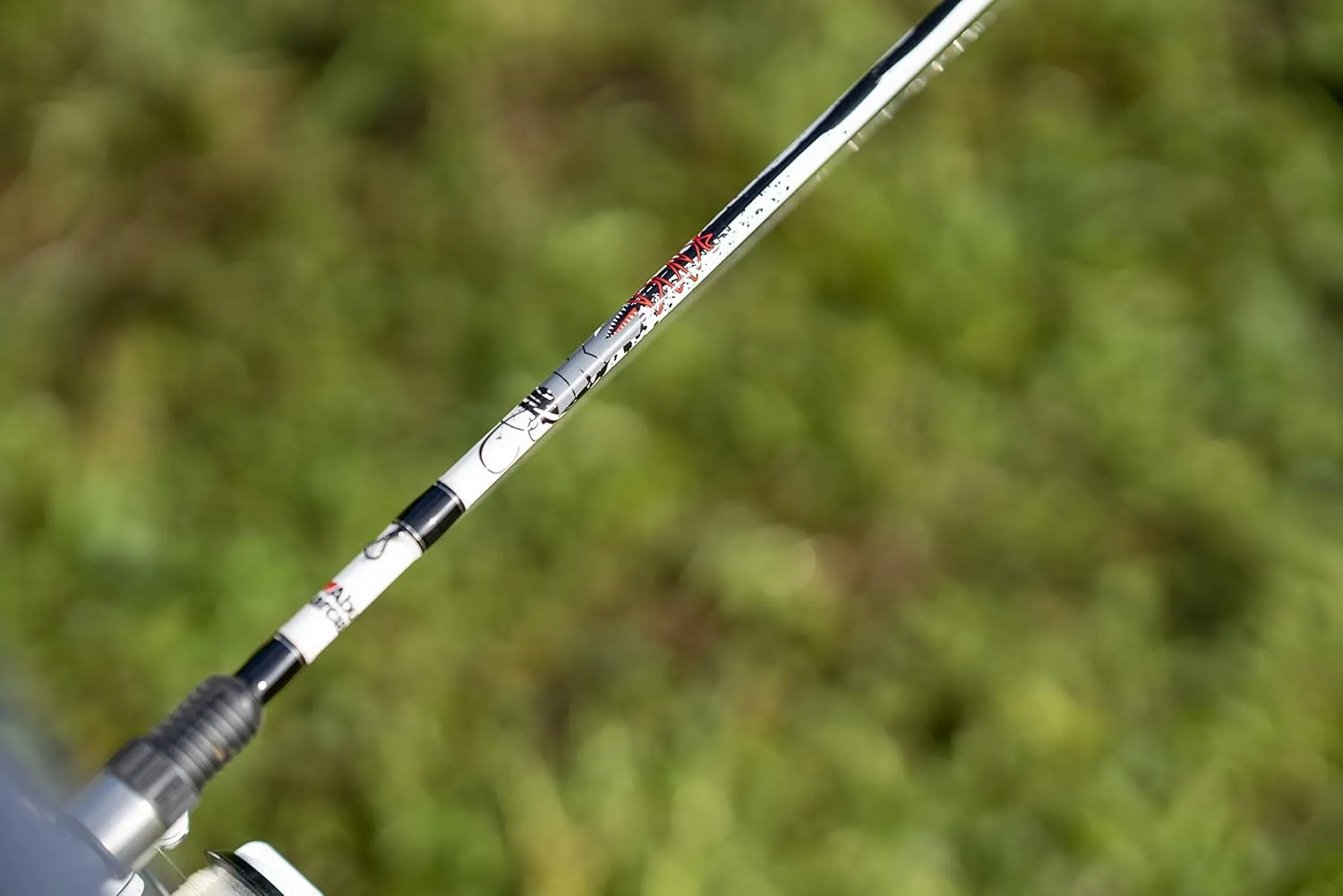 Abu Garcia 6’ Ike Dude Youth Fishing Rod and Reel Spinning Combo, 2-Piece Rod, Size 30 Reel, Right/Left Handle Position,White