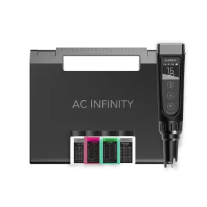 AC Infinity Hydroponic Meter PRO Kit, High Precision Digital pH Pen with ±0.01 pH Accuracy and Interchangeable Probe, All-in-One Temp Salinity EC TDS pH Meter, Water Hydroponic Gardens Aquariums Pools