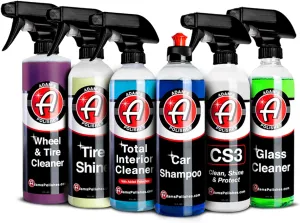 Adam's Essential Car Wash Kit (6-Item) - Auto Detailing Car Care Cleaning Kit Car & Truck Lovers, Dads, Moms and DIYers