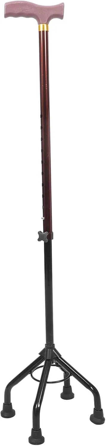 Adjustable Elderly Trekking Pole, Anti Shock Hiking Poles, Nonslip Handle Walking Stick, Walking Poles Stick, 4 Legs Walking Canes for Men Women Seniors