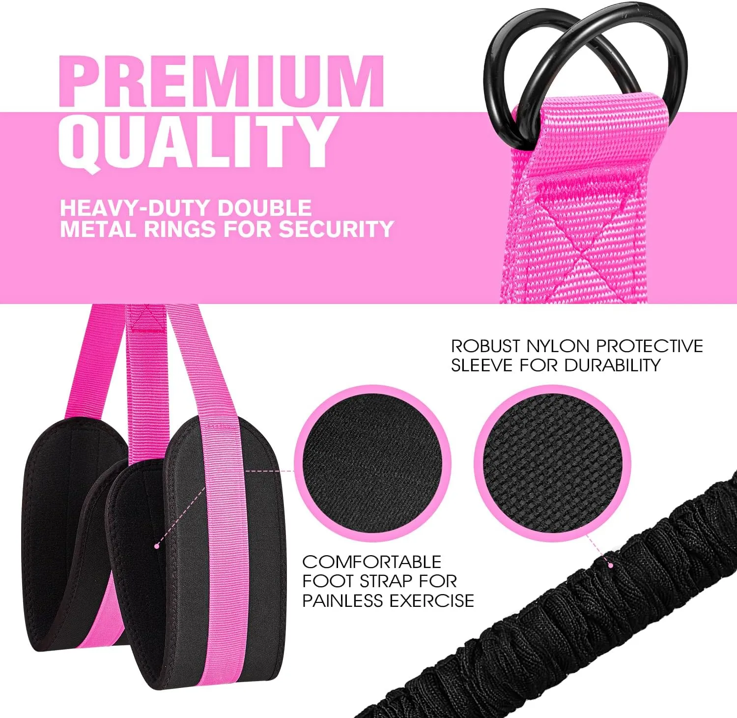 Adjustable Heavy Duty Pull Up Assist Equipment with 4 Assistance Bands - Resistance Bands for Pull Up Bar Workout - Home Gym Fitness Exercise Strength Training