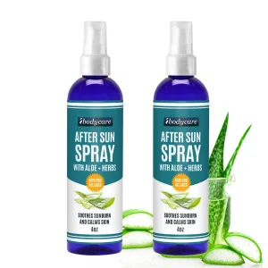 After Sun Spray with Aloe Vera and Vitamin C, Hydrating Mist with Calendula, Comfrey and Arnica, Travel Size Cooling Spray for Sunburn Relief, 4 oz, 2 Pack