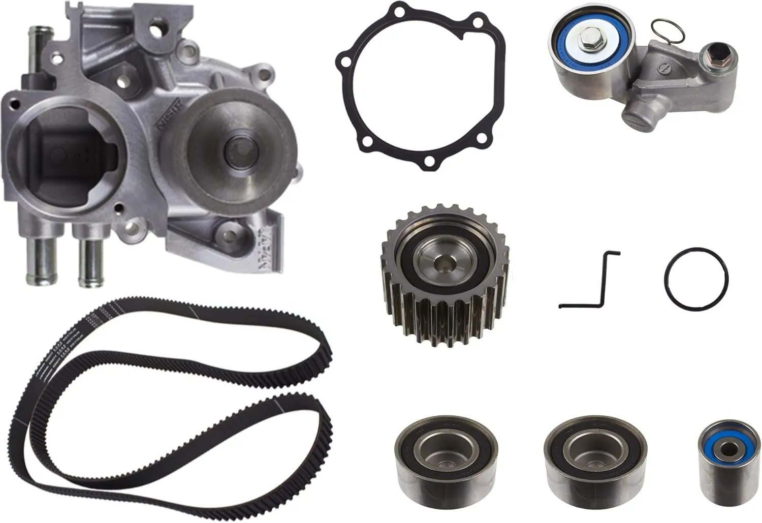 AISIN TKF-012 Engine Timing Belt Kit with Water Pump - Compatible with Select Subaru Impreza, WRX STI