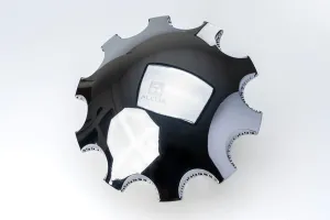 Alcoa Front Chrome ABS Plastic Interlocking Hub Cover Kit for 10-Hole 285.75mm Hub Piloted 22.5" and 24.5" Wheels. Includes 2 Hub Covers, 20 Screw-on Lug Covers and Wrench. PN: 076185DT