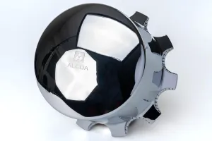 Alcoa Rear Chrome ABS Plastic Interlocking Hub Cover Kit for 10-Hole 285.75mm Hub Piloted 22.5" and 24.5" Wheels. Includes 2 Hub Covers, 20 Clamp-on Lug Covers and Wrench. PN: 077188DT