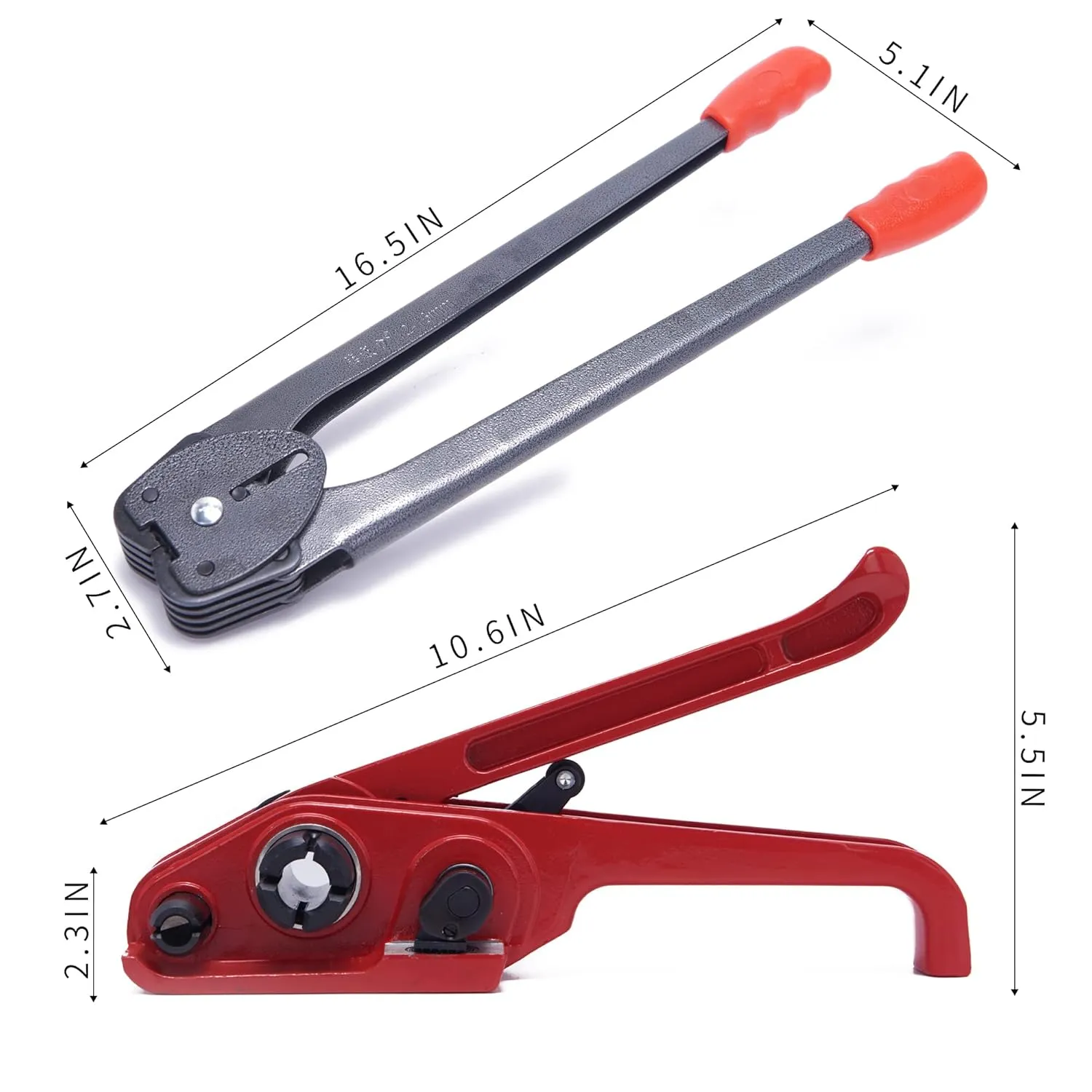 All-in-One Banding Strapping Kit with Poly Strapping Tensioner, 3200" PP Band, 100 Metal Seals, and Sealer Tools