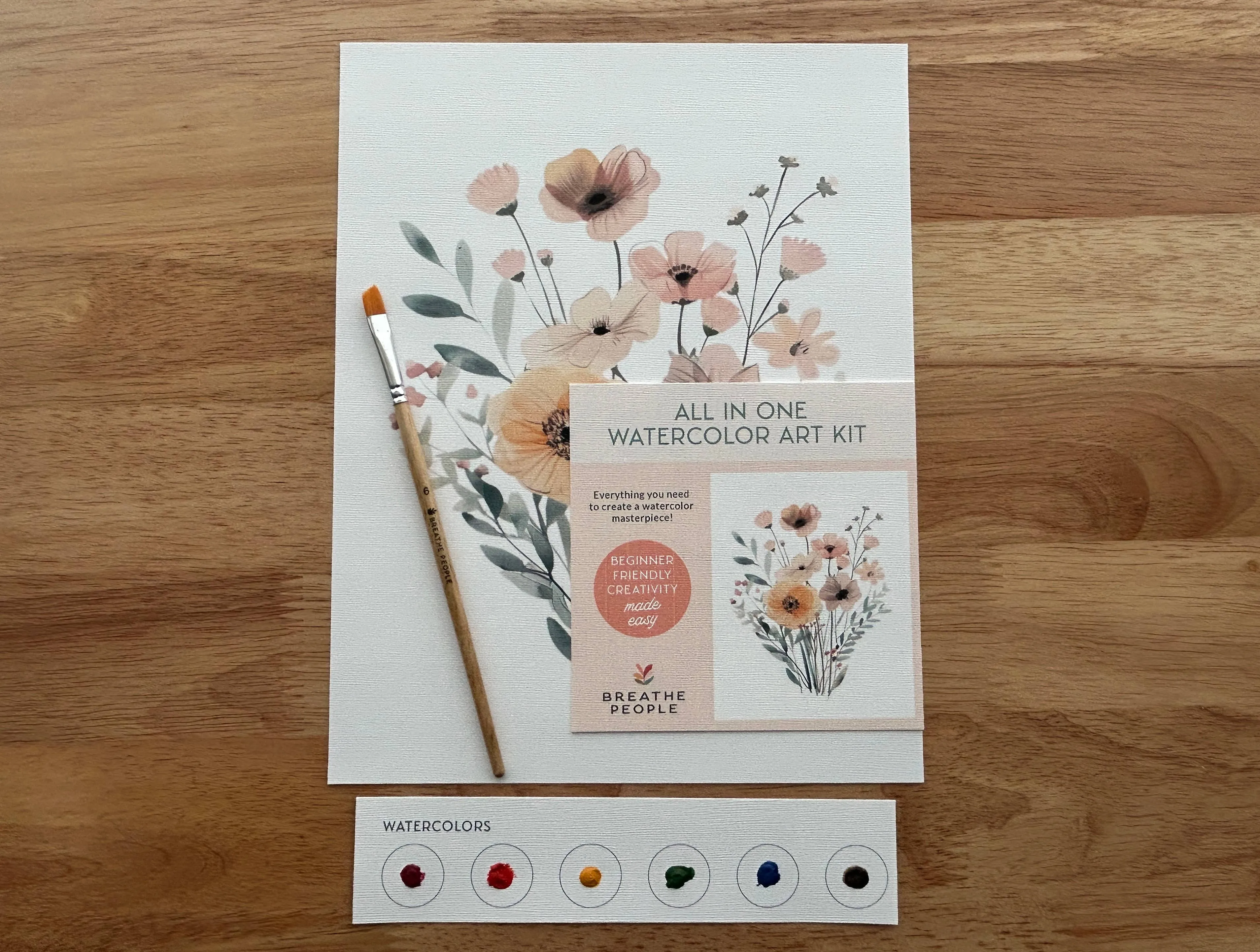 All-In-One Beginner Watercolor Kit - Wildflowers