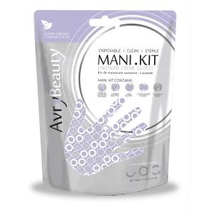 All-In-One Disposable MANI Kit with Lavender Gloves