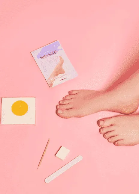 All-In-One  Disposable PEDI Kit with Lavender Socks