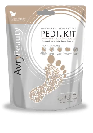 All-In-One  Disposable PEDI Kit with Shea Butter Socks