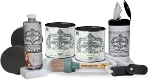 ALL-IN-ONE Paint, 2 Quart Cabinet Paint Bundle and Tool Kit - Iron Gate