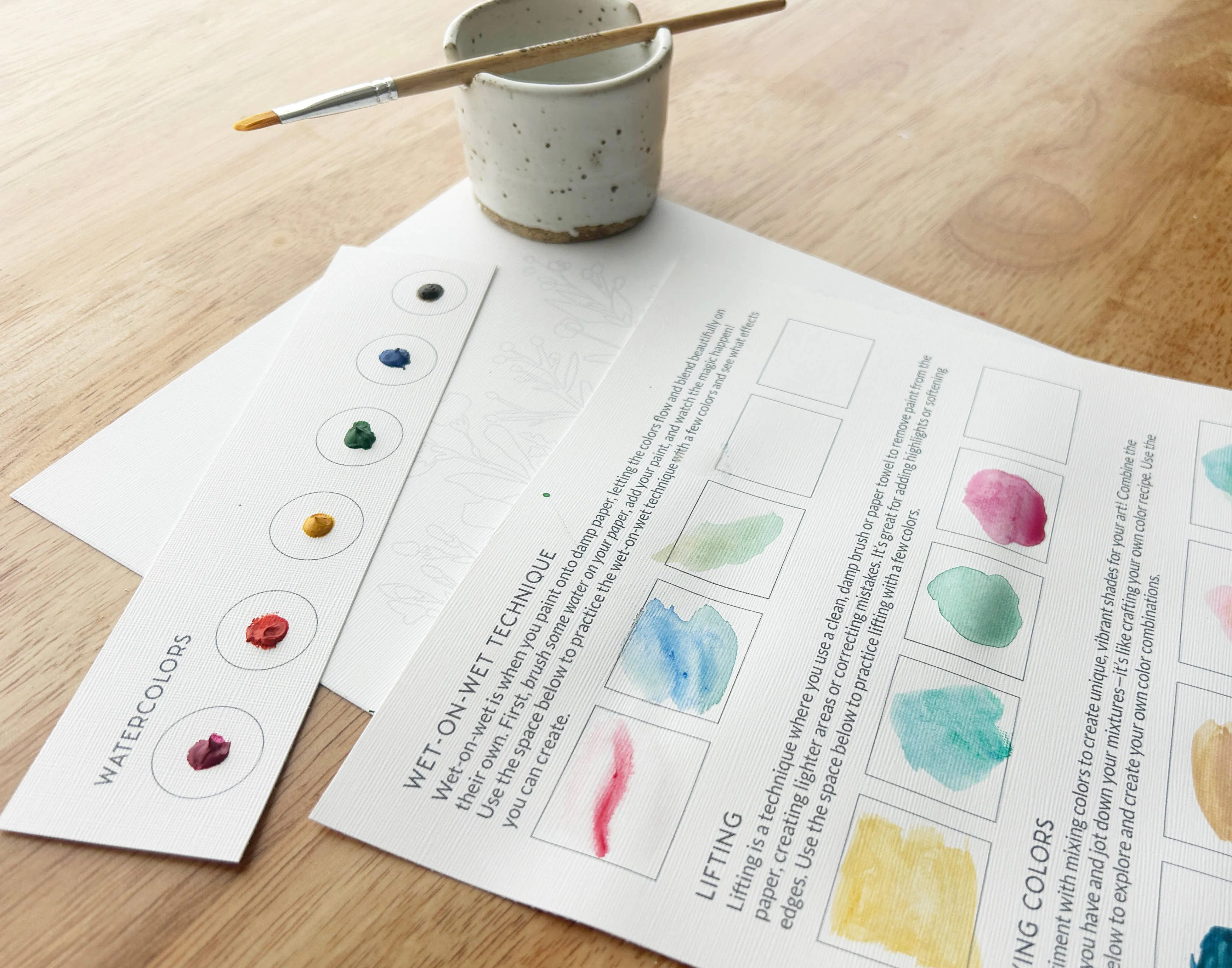 All-In-One Watercolor Kit - Ranunculus Blooms