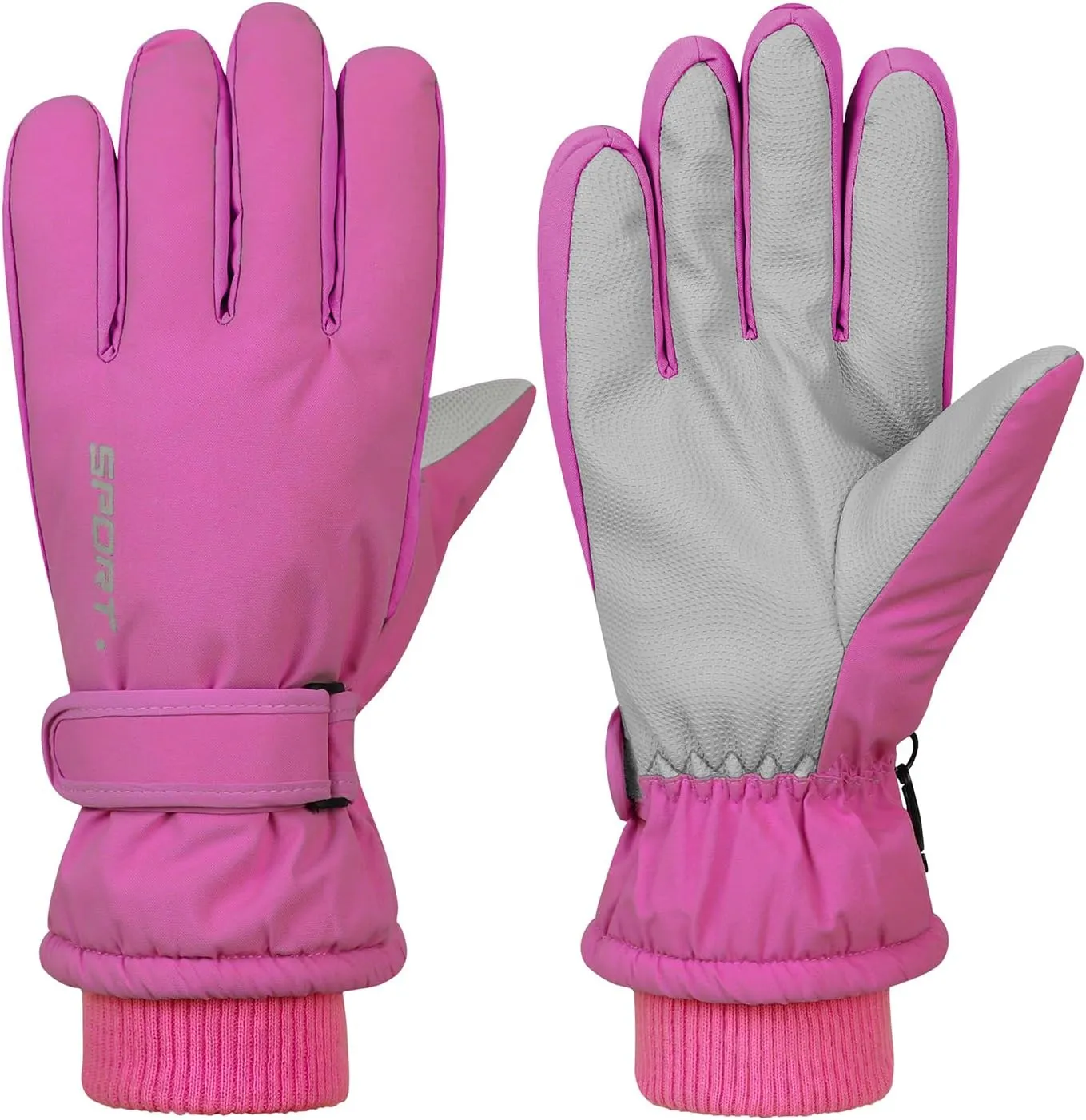 American Trends Winter Ski Gloves for Women Waterproof Winter Gloves Touchscreen Snow Gloves