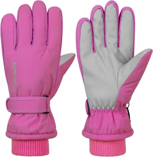 American Trends Winter Ski Gloves for Women Waterproof Winter Gloves Touchscreen Snow Gloves