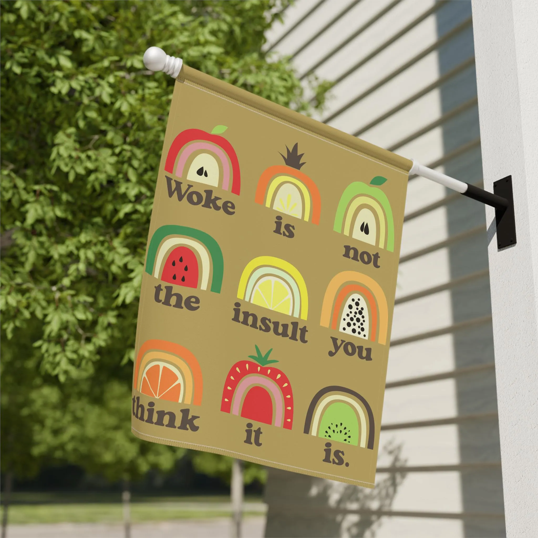 anti-fascist house flag, Movement Resistance Anti-Trump Anti-MAGA flag, merch, flag, *00% satisfaction Anti-racist gift Fuck feminist Woke FDT Trump garden Artificial Intelligence (AI)