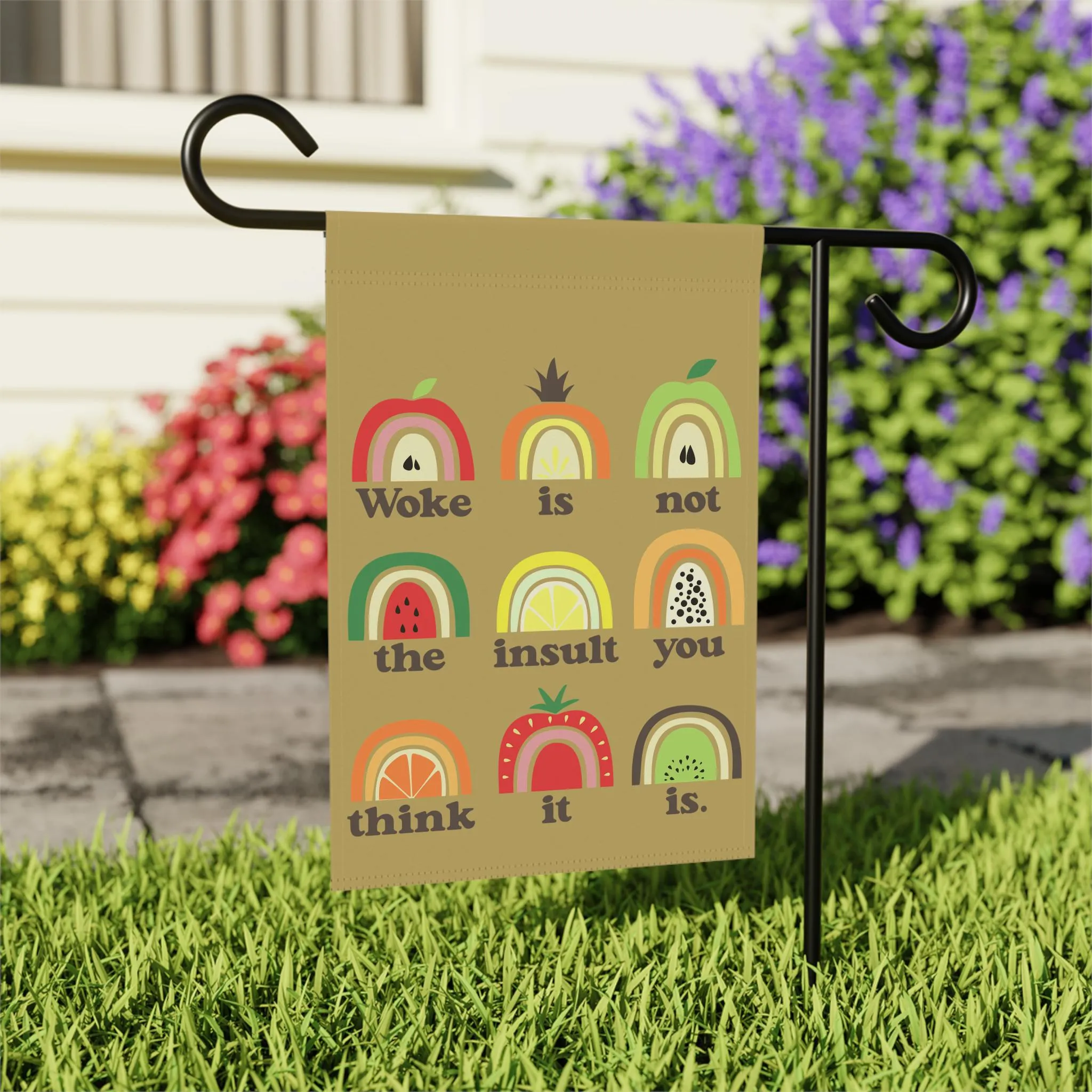 anti-fascist house flag, Movement Resistance Anti-Trump Anti-MAGA flag, merch, flag, *00% satisfaction Anti-racist gift Fuck feminist Woke FDT Trump garden Artificial Intelligence (AI)