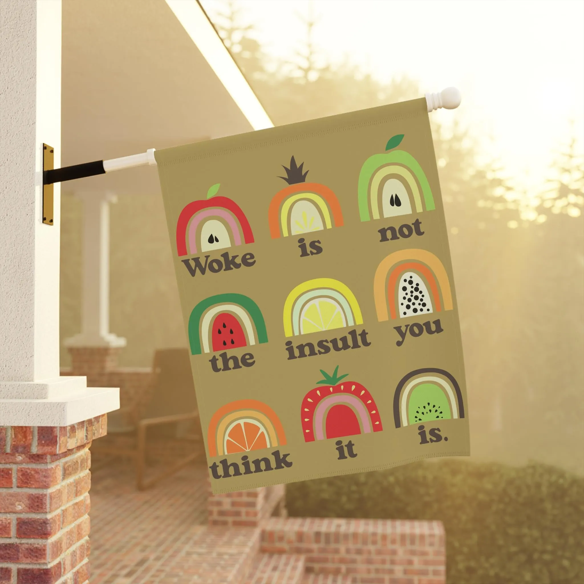 anti-fascist house flag, Movement Resistance Anti-Trump Anti-MAGA flag, merch, flag, *00% satisfaction Anti-racist gift Fuck feminist Woke FDT Trump garden Artificial Intelligence (AI)
