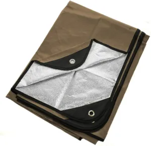 Arcturus Heavy Duty Survival Blanket – Insulated Thermal Reflective Tarp - 60" x 82". All-Weather, Reusable Emergency Blanket for Car or Camping (Coyote Brown)